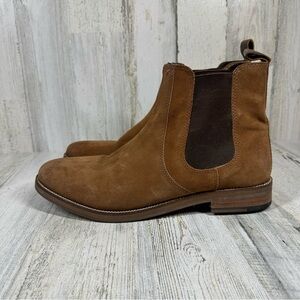 CREVO Mens Denham Chelsea Boot‎ Chestnut Suede #1305